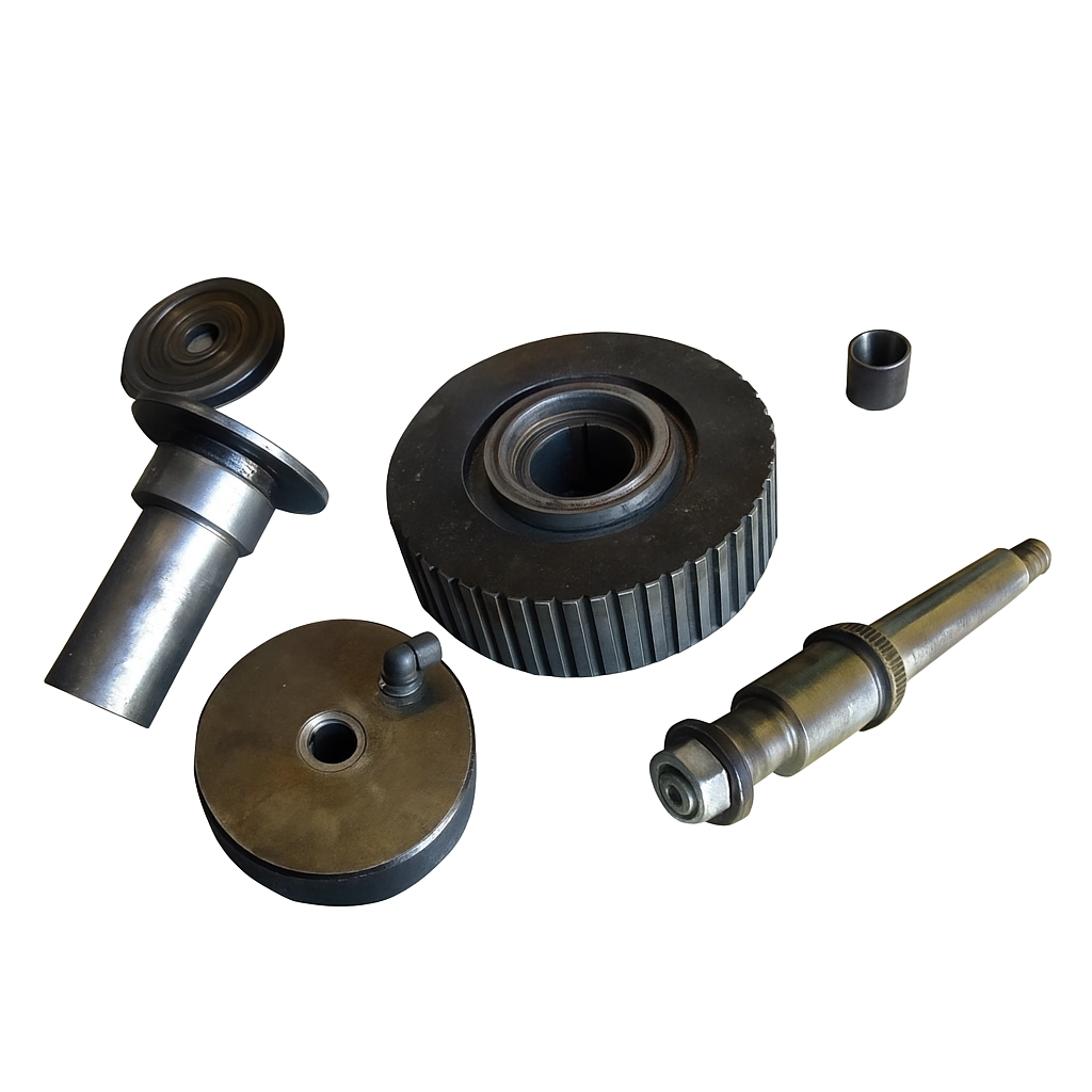 Conjunto de polia resistente e de alta precisão para impressora flexográfica, garantindo transmissão de movimento estável e confiável