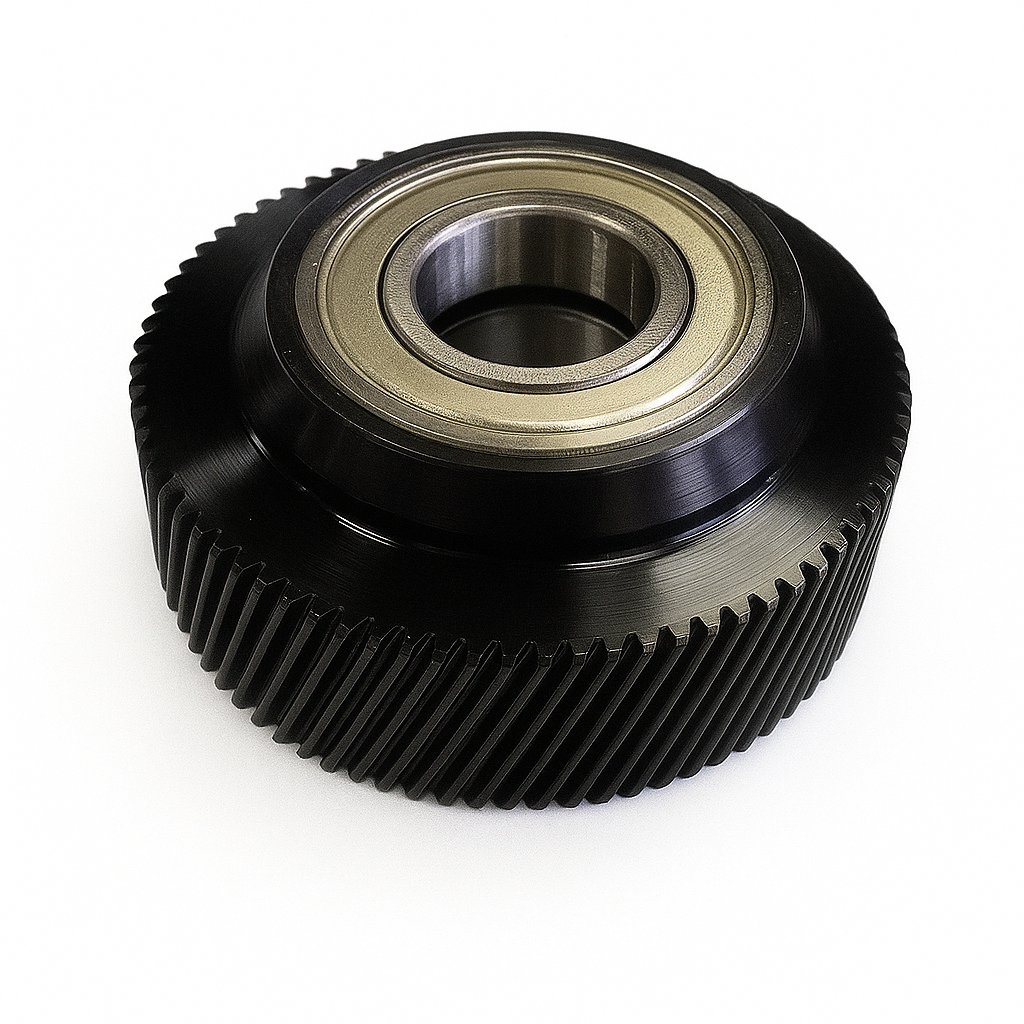 Engrenagem de alta precisão para anilox de impressora flexográfica, garantindo transmissão estável e qualidade na transferência de tinta.