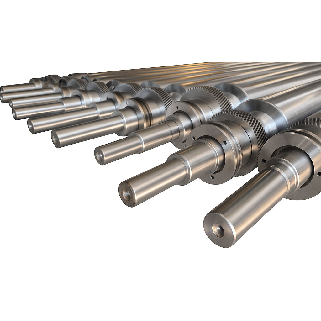Cilindro porta clichê para impressora flexográfica, desenvolvido para fixar o clichê com precisão e garantir impressões de alta qualidade.