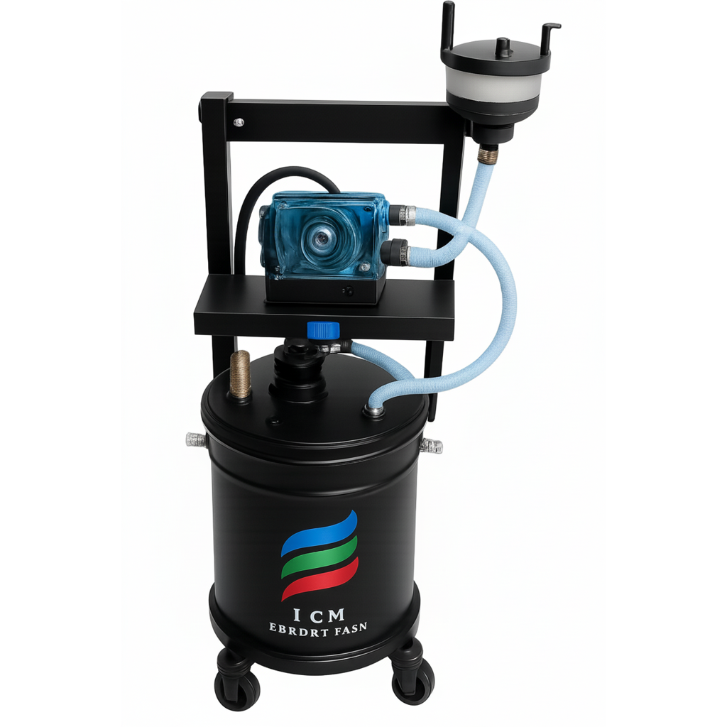 Bomba de tinta elétrica para impressora flexográfica, garantindo fluxo contínuo e uniforme de tinta durante o processo de impressão.